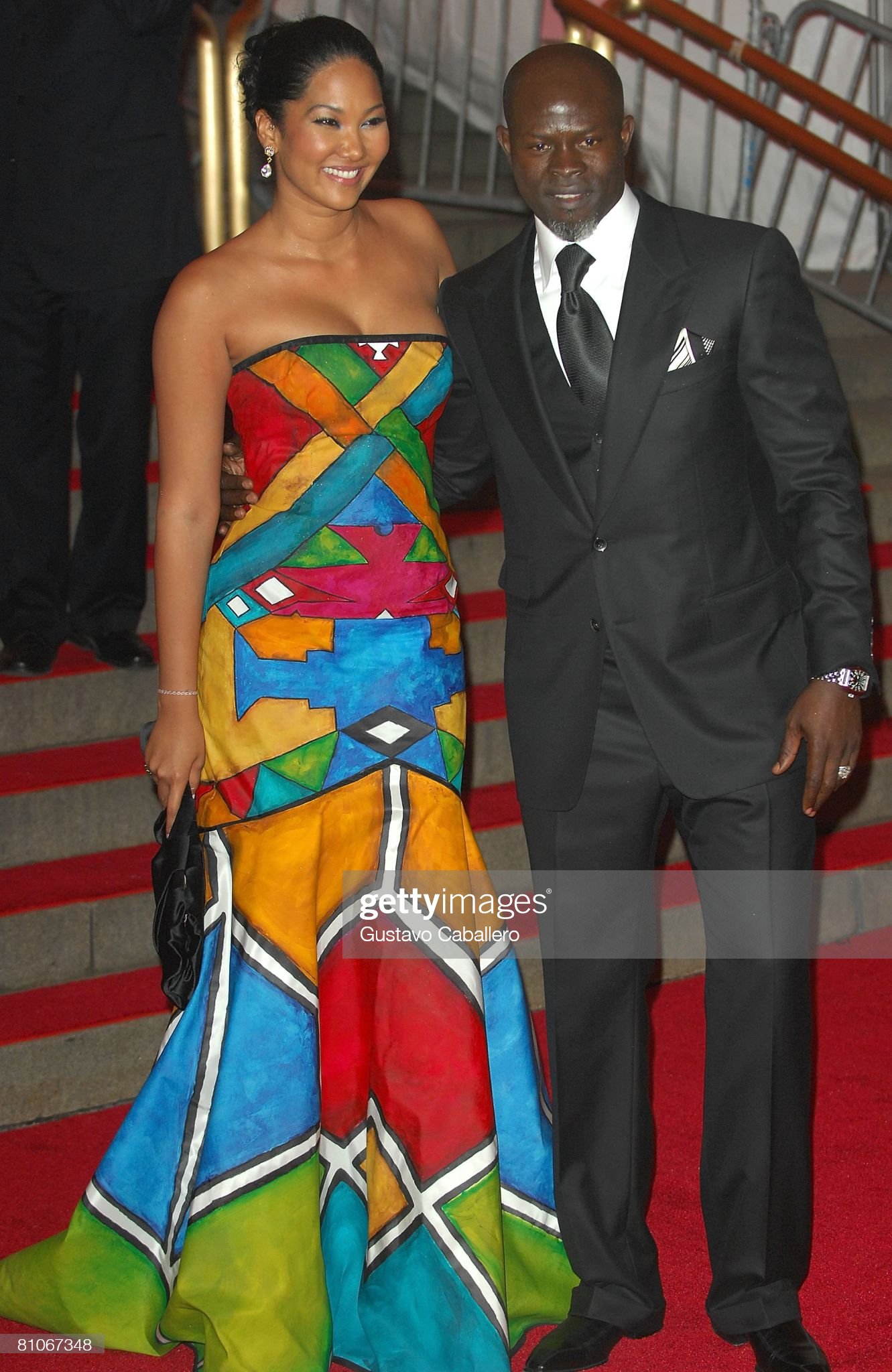 Kimora Lee Simmons and Djimon Hounsou, 2008 