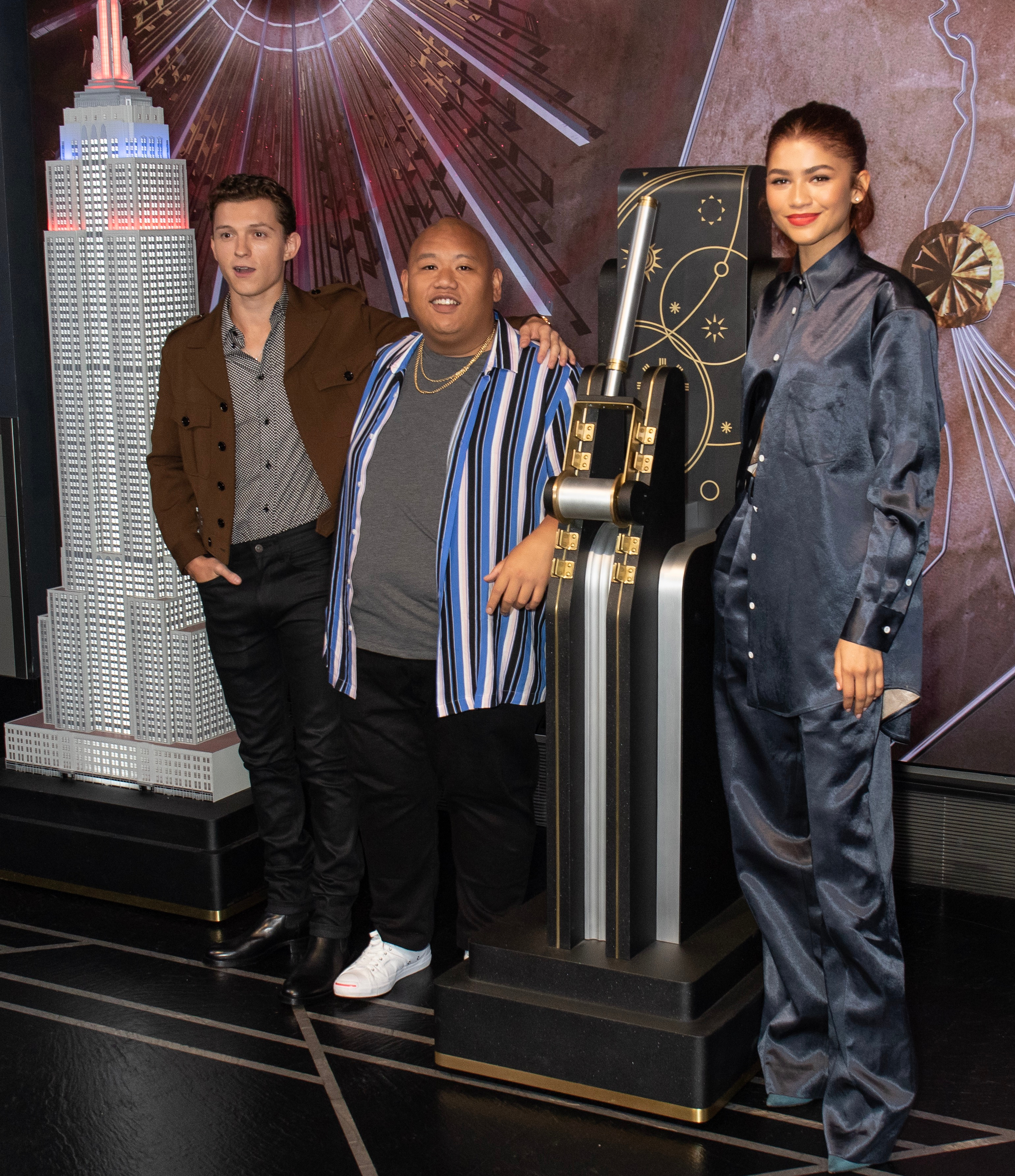 The cast of Spider-Man in New York, June 24, 2019